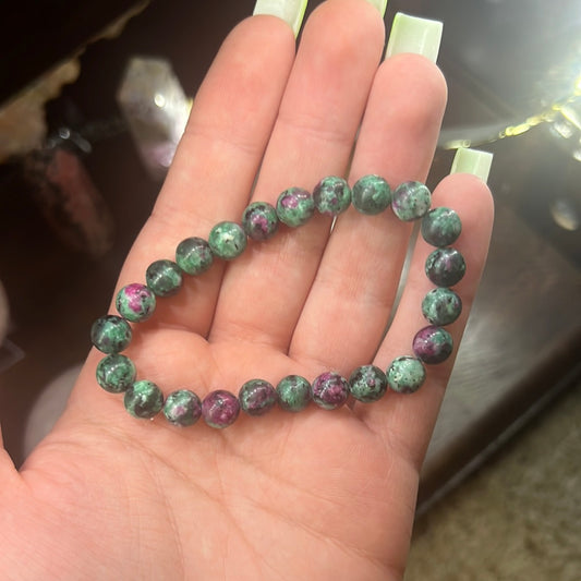 Ruby zoisite 8mm Bracelet